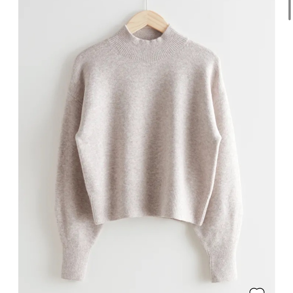 & Other Stories Mock Neck Sweater Size Small